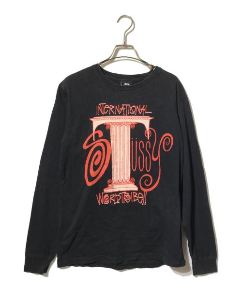 stussy（ステューシー）stussy (ステューシー) ロングスリーブカットソー ブラック サイズ:Ｓの古着・服飾アイテム