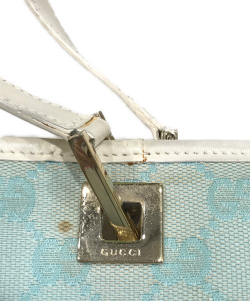 GUCCI（グッチ）GUCCI (グッチ) ミニトートバッグ スカイブルーの古着・服飾アイテム
