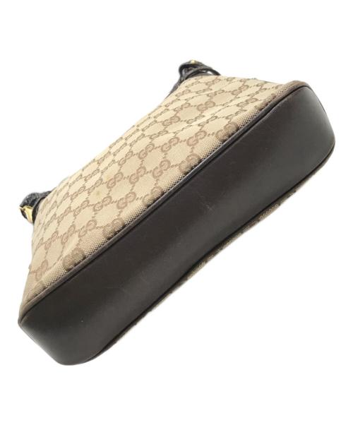 GUCCI（グッチ）GUCCI (グッチ) GG3連ショルダーバッグ ベージュ×ブラウンの古着・服飾アイテム