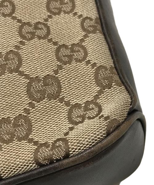 GUCCI（グッチ）GUCCI (グッチ) GG3連ショルダーバッグ ベージュ×ブラウンの古着・服飾アイテム