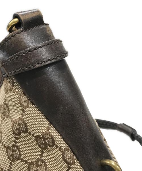 GUCCI（グッチ）GUCCI (グッチ) GG3連ショルダーバッグ ベージュ×ブラウンの古着・服飾アイテム