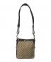 中古・古着 GUCCI (グッチ) GG3連ショルダーバッグ ベージュ×ブラウン：21000円