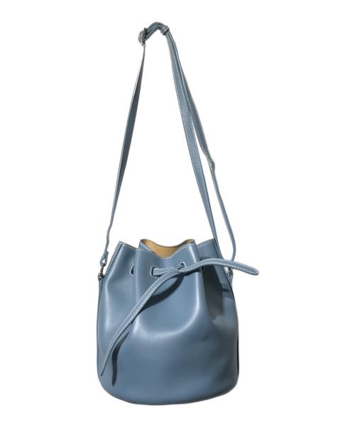 VASIC（ヴァジック）VASIC (ヴァジック) ドローストリングショルダーバッグ ブルーの古着・服飾アイテム
