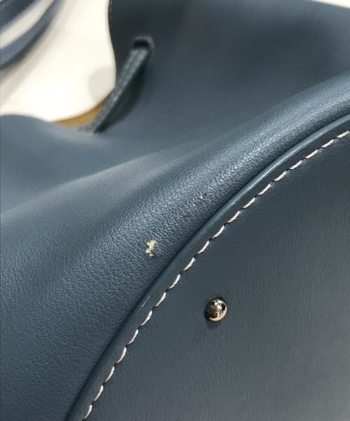 VASIC（ヴァジック）VASIC (ヴァジック) ドローストリングショルダーバッグ ブルーの古着・服飾アイテム