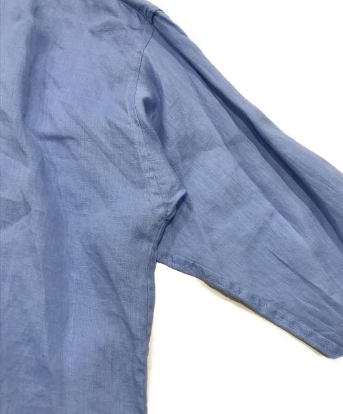 Spick and Span（スピック＆スパン）Spick and Span (スピック＆スパン) 80リネンカシュクール ビッグシャツ ブルー サイズ:FREEの古着・服飾アイテム