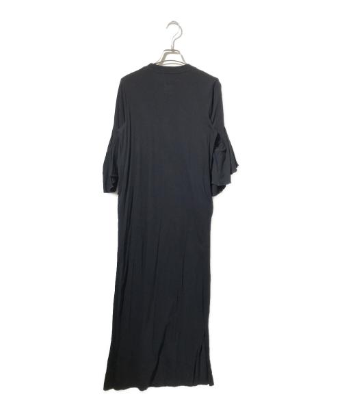 FACETASM（ファセッタズム）FACETASM (ファセッタズム) フレアスリーブロングカットソーワンピース ブラック サイズ:1の古着・服飾アイテム