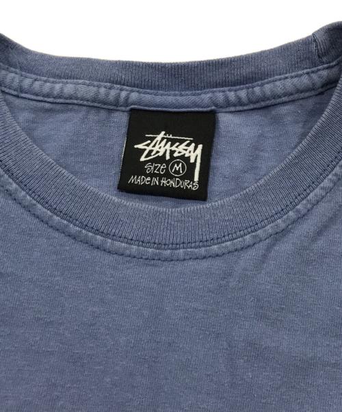 stussy（ステューシー）stussy (ステューシー) 両面ロゴプリントTシャツ/半袖Ｔシャツ ブルー サイズ:Mの古着・服飾アイテム
