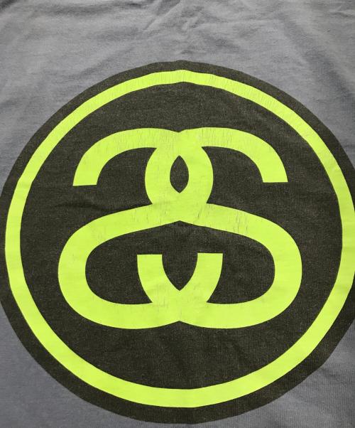 stussy（ステューシー）stussy (ステューシー) 両面ロゴプリントTシャツ/半袖Ｔシャツ ブルー サイズ:Mの古着・服飾アイテム