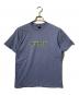 stussy（ステューシー）の古着「両面ロゴプリントTシャツ/半袖Ｔシャツ」｜ブルー