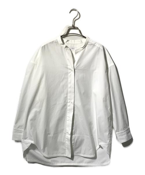 SHIPS any（シップスエニィ）SHIPS any (シップスエニィ) REPREVE バンド カラー シャツ ホワイト サイズ:38の古着・服飾アイテム