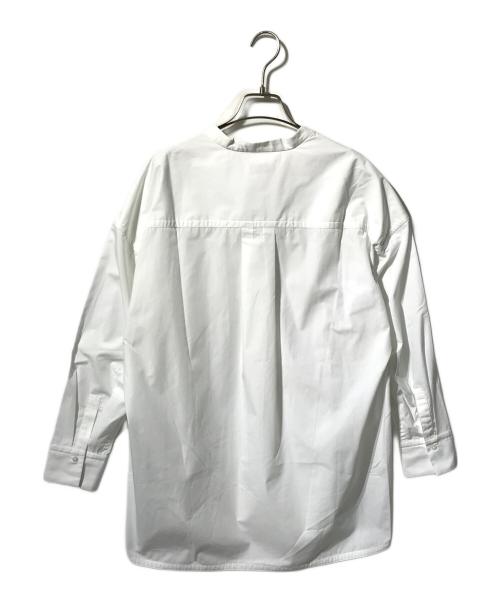 SHIPS any（シップスエニィ）SHIPS any (シップスエニィ) REPREVE バンド カラー シャツ ホワイト サイズ:38の古着・服飾アイテム