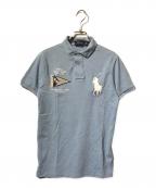 POLO RALPH LAURENポロ・ラルフローレン）の古着「刺繍ポロシャツ」｜スカイブルー