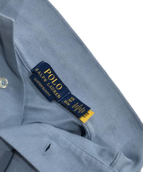POLO RALPH LAUREN（ポロ・ラルフローレン）POLO RALPH LAUREN (ポロ・ラルフローレン) 刺繍ポロシャツ スカイブルー サイズ:XSの古着・服飾アイテム