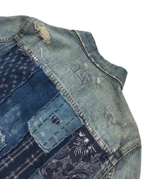 Denim & Supply Ralph Lauren（デニム＆サプライ ラルフローレン）Denim & Supply Ralph Lauren (デニム＆サプライ ラルフローレン) 刺し子デニムジャケット インディゴ サイズ:Sの古着・服飾アイテム