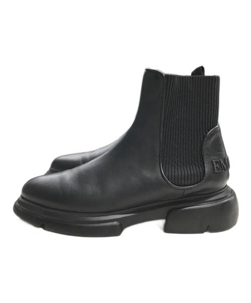 EMPORIO ARMANI（エンポリオ アルマーニ）EMPORIO ARMANI (エンポリオ アルマーニ) サイドゴアブーツ ブラック サイズ:40の古着・服飾アイテム