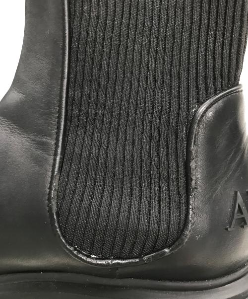EMPORIO ARMANI（エンポリオ アルマーニ）EMPORIO ARMANI (エンポリオ アルマーニ) サイドゴアブーツ ブラック サイズ:40の古着・服飾アイテム