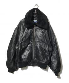 MAISON SPECIAL（メゾンスペシャル）の古着「Sheep Leather Mouton G-1 Flight Jacket」｜ブラック