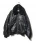 MAISON SPECIAL（メゾンスペシャル）の古着「Sheep Leather Mouton G-1 Flight Jacket」｜ブラック