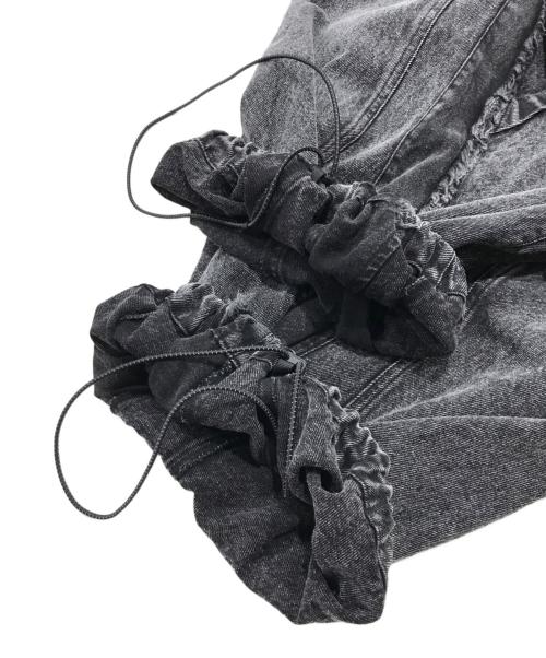 MAISON SPECIAL（メゾンスペシャル）MAISON SPECIAL (メゾンスペシャル) Denim Switching Wide Cargo Alien Pants/デニム切り替えワイドカーゴエイリアンパンツ ブラックの古着・服飾アイテム