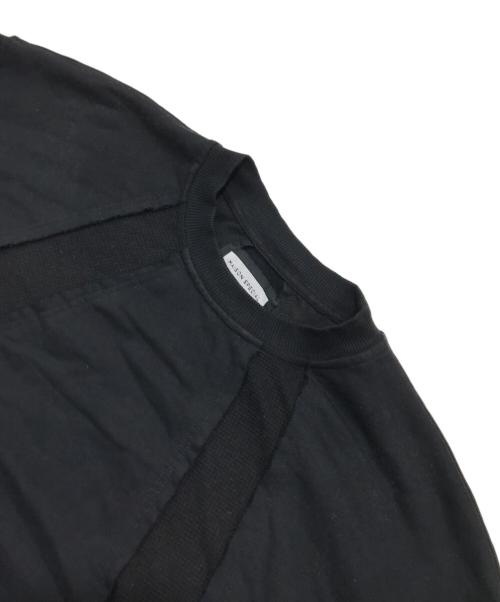 MAISON SPECIAL（メゾンスペシャル）MAISON SPECIAL (メゾンスペシャル) Waffle Switch Lace-up Sweat Prime-Over Crew Neck Pullover/ワイドスウェット ブラック サイズ:1の古着・服飾アイテム