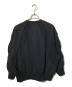 MAISON SPECIAL (メゾンスペシャル) Waffle Switch Lace-up Sweat Prime-Over Crew Neck Pullover/ワイドスウェット ブラック サイズ:1：9000円