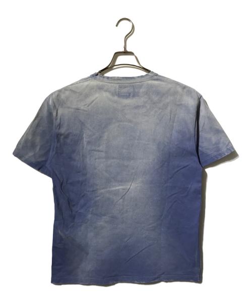 KAMIYA（カミヤ）KAMIYA (カミヤ) MONSTER' Printed Bleach Tee/半袖Tシャツ ブルー サイズ:XLの古着・服飾アイテム
