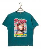 kolor/BEACONカラービーコン）の古着「カラービーコン マガジンフプリントTシャツ/半袖カットソー」｜ブルー