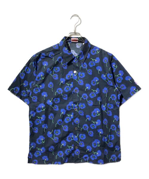 KENZO（ケンゾー）KENZO (ケンゾー) アロハシャツ ブラック×ブルー サイズ:Sの古着・服飾アイテム