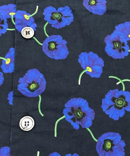 KENZO（ケンゾー）KENZO (ケンゾー) アロハシャツ ブラック×ブルー サイズ:Sの古着・服飾アイテム