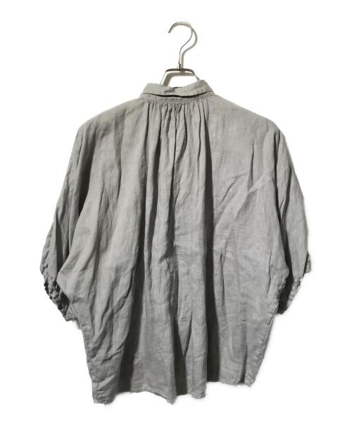 BROCANTE（ブロカント）Brocante (ブロカント) リネンブラウス グレー サイズ:2の古着・服飾アイテム