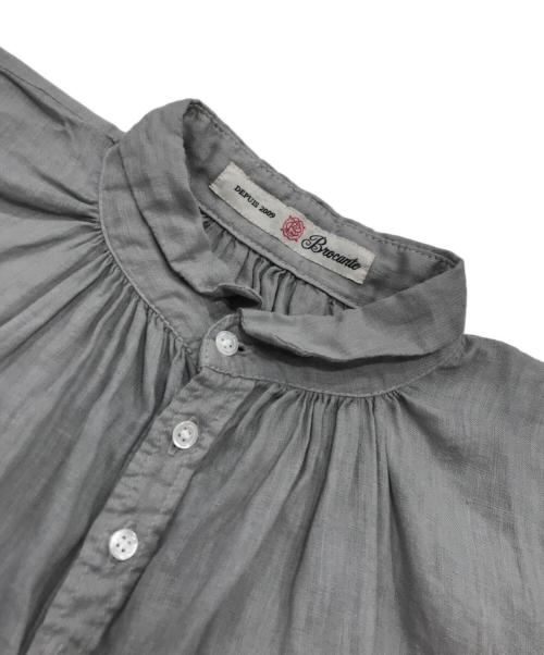 BROCANTE（ブロカント）Brocante (ブロカント) リネンブラウス グレー サイズ:2の古着・服飾アイテム