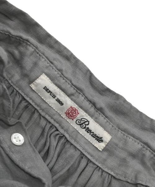 BROCANTE（ブロカント）Brocante (ブロカント) リネンブラウス グレー サイズ:2の古着・服飾アイテム