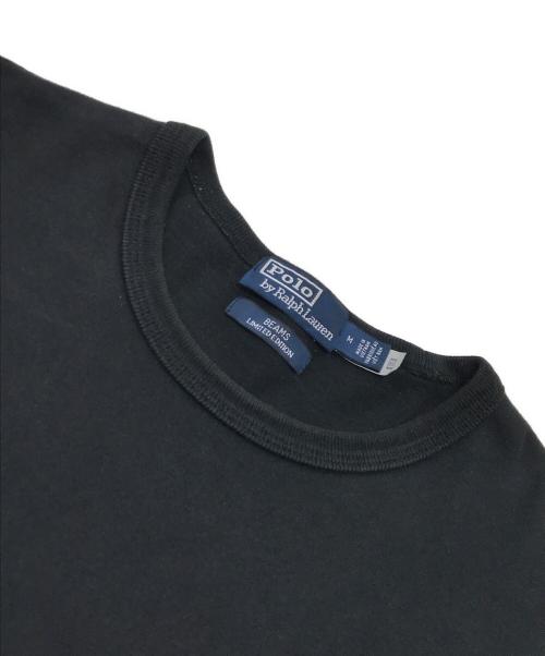 POLO RALPH LAUREN（ポロ・ラルフローレン）POLO RALPH LAUREN (ポロ・ラルフローレン) BEAMS (ビームス) 別注ワンポイントTシャツ ブラック サイズ:Mの古着・服飾アイテム