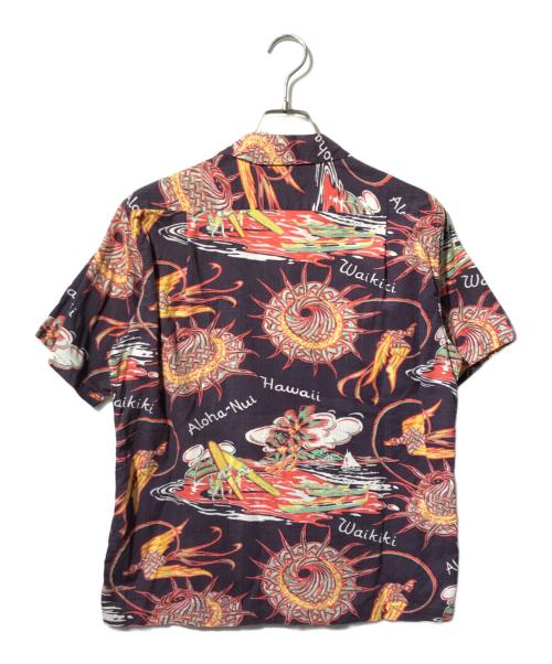 Sun Surf（サンサーフ）SUN SURF (サンサーフ) リネンブレンドコットンアロハシャツ パープル サイズ:Sの古着・服飾アイテム