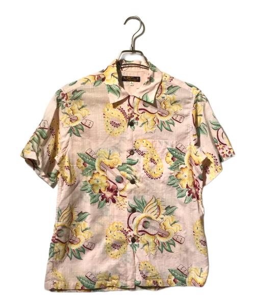 Sun Surf（サンサーフ）Sun Surf (サンサーフ) リネンブレンドコットンアロハシャツ ピンク サイズ:Sの古着・服飾アイテム