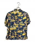 Sun Surfサンサーフ）の古着「レーヨンアロハシャツ」｜ネイビー