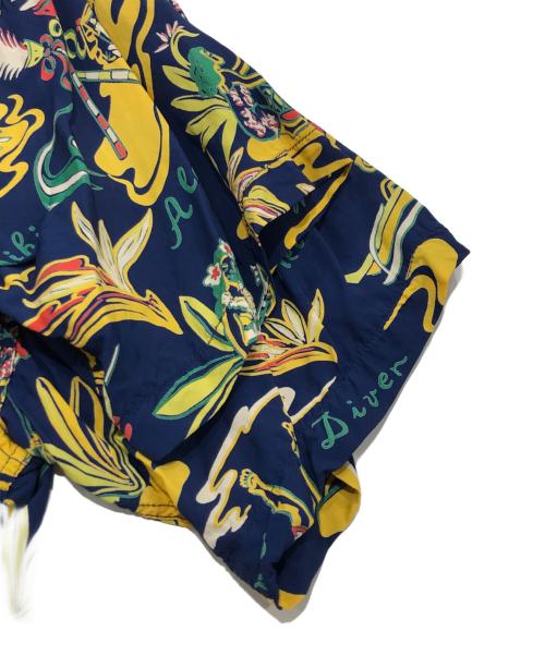 Sun Surf（サンサーフ）Sun Surf (サンサーフ) レーヨンアロハシャツ ネイビー サイズ:Sの古着・服飾アイテム