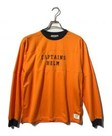 CAPTAINS HELM（キャプテンズヘルム）の古着「GOLDEN STATE MESH L/S /メッシュロングスリーブT」｜オレンジ