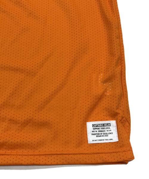 CAPTAINS HELM（キャプテンズヘルム）CAPTAINS HELM (キャプテンズヘルム) GOLDEN STATE MESH L/S /メッシュロングスリーブT オレンジ サイズ:Ｓの古着・服飾アイテム