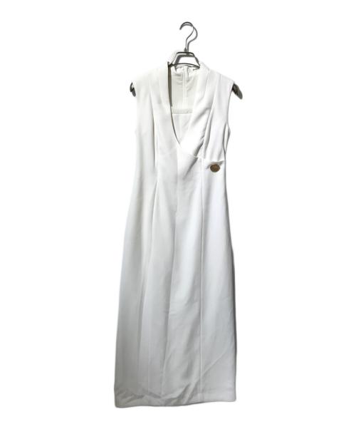 Snidel（スナイデル）Snidel (スナイデル) レイヤードライクジレワンピ ホワイトの古着・服飾アイテム