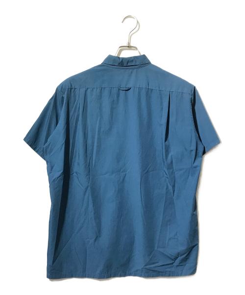 山と道（ヤマトミチ）山と道 (ヤマトミチ) Bamboo Short Sleeve Shirt ブルー サイズ:Mの古着・服飾アイテム