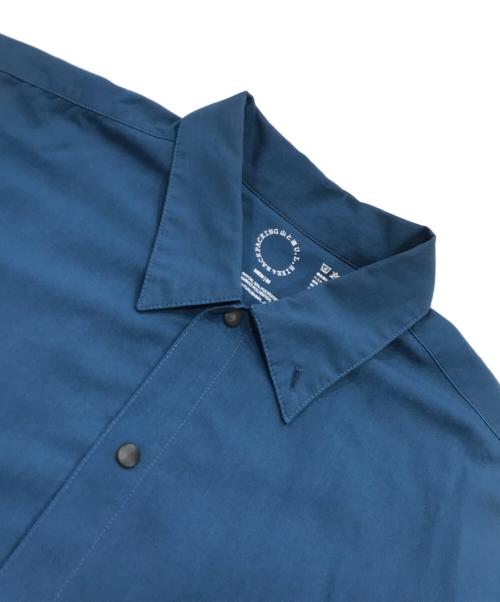 山と道（ヤマトミチ）山と道 (ヤマトミチ) Bamboo Short Sleeve Shirt ブルー サイズ:Mの古着・服飾アイテム