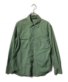 TRAIL BUM（トレイルバム）の古着「NITTY GRITTY SHIRTS/ニッティ グリッティ ナイロン長袖シャツ」｜グリーン