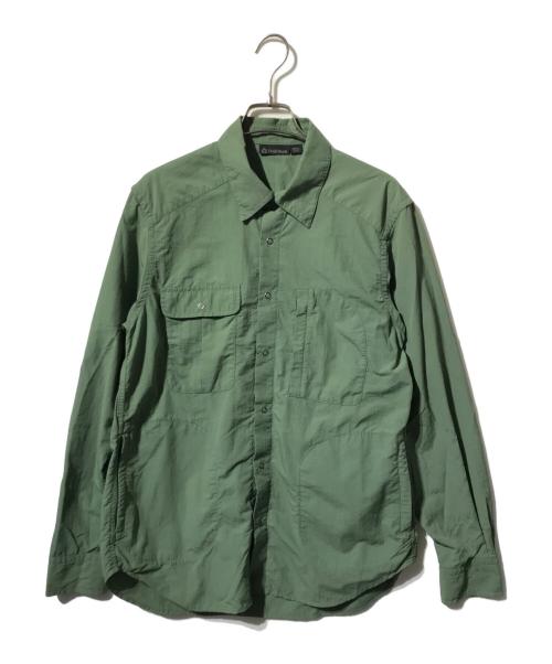 TRAIL BUM（トレイルバム）Trail Bum (トレイルバム) NITTY GRITTY SHIRTS/ニッティ グリッティ ナイロン長袖シャツ グリーン サイズ:Sの古着・服飾アイテム