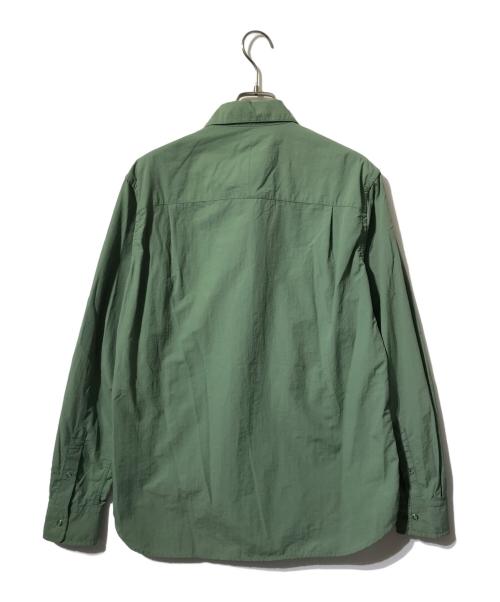 TRAIL BUM（トレイルバム）Trail Bum (トレイルバム) NITTY GRITTY SHIRTS/ニッティ グリッティ ナイロン長袖シャツ グリーン サイズ:Sの古着・服飾アイテム