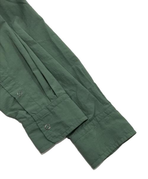 TRAIL BUM（トレイルバム）Trail Bum (トレイルバム) NITTY GRITTY SHIRTS/ニッティ グリッティ ナイロン長袖シャツ グリーン サイズ:Sの古着・服飾アイテム