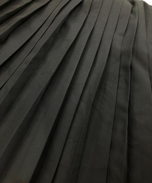 BLACK COMME des GARCONS（ブラックコムデギャルソン）BLACK COMME des GARCONS (ブラックコムデギャルソン) サイドファスナープリーツスカート ブラック サイズ:Mの古着・服飾アイテム