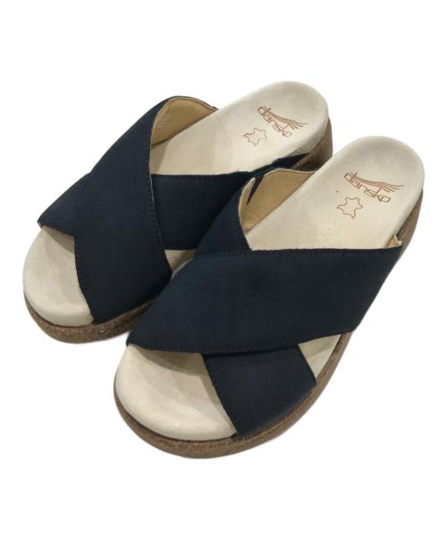 dansko（ダンスコ）Dansko (ダンスコ) プラットフォームスライドサンダル ブラック サイズ:37の古着・服飾アイテム