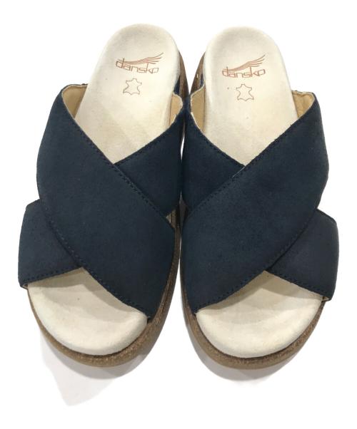 dansko（ダンスコ）Dansko (ダンスコ) プラットフォームスライドサンダル ブラック サイズ:37の古着・服飾アイテム