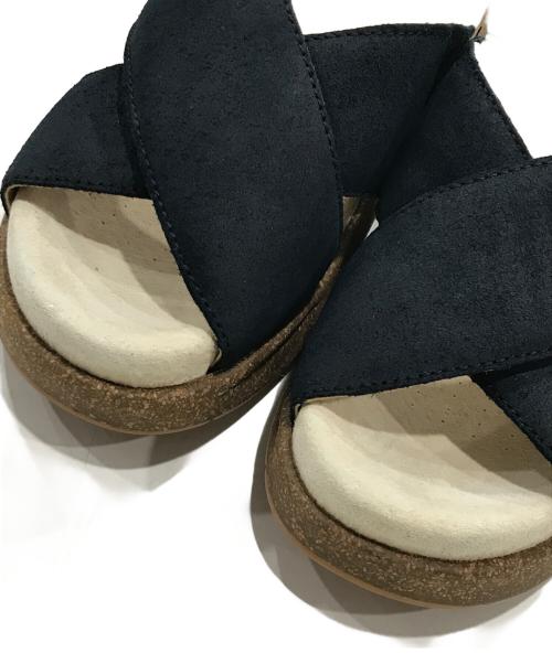 dansko（ダンスコ）Dansko (ダンスコ) プラットフォームスライドサンダル ブラック サイズ:37の古着・服飾アイテム